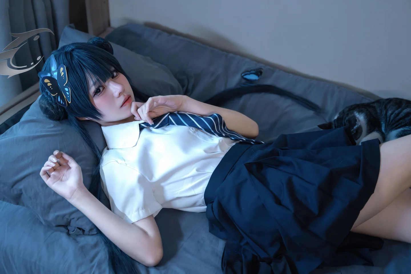 清水凪 - No.001 蔚蓝档案·龙华妃咲 JK [52P-526MB] tg@simisebaisi 【丝足阁】024.webp